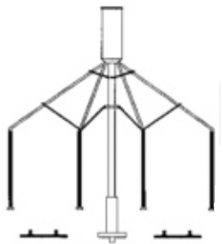 Stewart Products 1214 N Scale Kit I beam crane hoist 